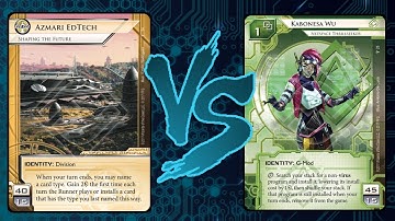 [EN] Android Netrunner - In English #23 Panic Azmari Glacier Punish VS Wu Rezeki