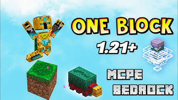 ONE BLOCK Map 1.21 MCPE || One Block Download Minecraft Pe 1.21+
