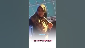 Momen lucu Ning Umi Laila lupa melepas bandrol jilbabnya😁
