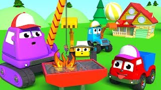 FRIENDS ON WHEELS EP 53 - MIGHTY MACHINES ARE HAVING A BARBECUE BY THE POOL by Smart Baby Songs 1,254,544 views 3 years ago 3 minutes, 24 seconds