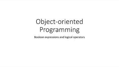Boolean expressions and logical operators in Java