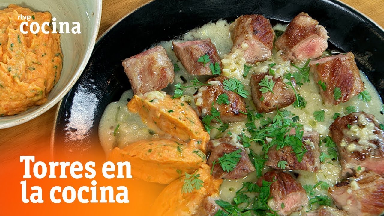 Cómo hacer Lagarto ibérico con crema de cerveza - Torres en la Cocina | RTVE Cocina