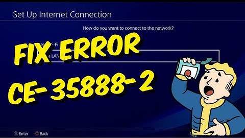 How To Fix PS4 Error CE-35888-2