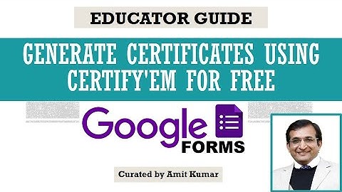 Generate Certificates Automatically from google form with certify