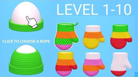 Cozy Knitting Level 1 - 10 Walkthrough Solutions