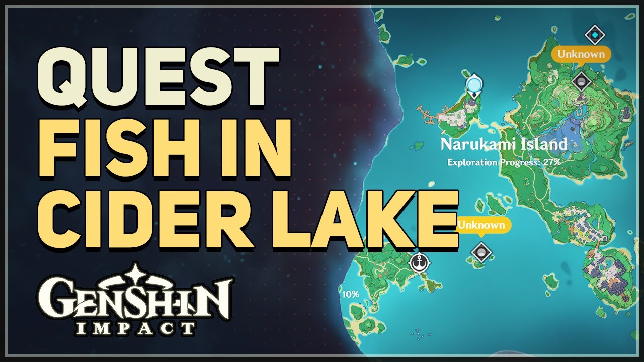 Fish in Cider Lake Genshin Impact YouTube
