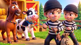 New Emergency at Old MacDonald Farm Naughty THIEVES Stole all the ANIMALS Police save the day