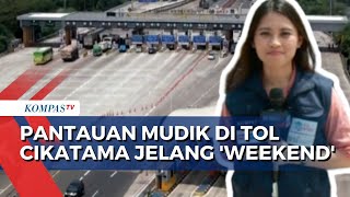 Kondisi Arus Mudik di Tol Cikampek Utama Jelang Hari Raya Lebaran, 4 April 2024