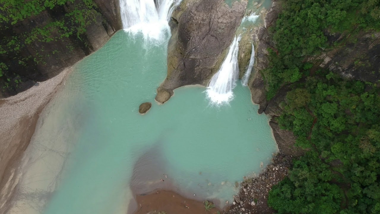 Drone footage of Pinsal falls Santa Maria Ilocos Sur