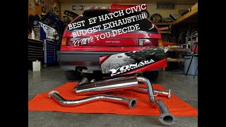 BEST EF HATCH CIVIC BUDGET EXHAUST YOU DECIDE!!!! YONAKA MOTORSPORTS EXHAUST by Steveo’s Ventures 250 views 3 months ago 11 minutes, 5 seconds