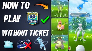 How to play Pokemon go tour kanto without ticket | Guaranteed shiny mew | Shiny mewtwo raids. screenshot 5