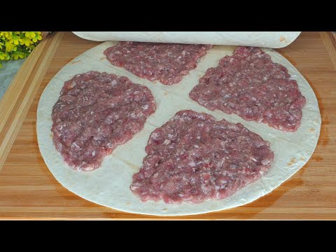 Вкуснее Всяких Чебуреков, Готовлю Два Раза В День И Просят Еще! Быстро И Вкусно Из Лаваша И Фарша