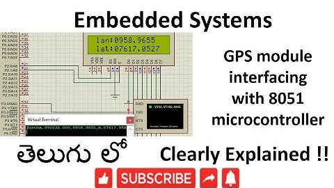 [ES-TE-32] GPS module interfacing with 8051 Microcontroller