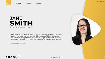 (Jane) Interactive Resume Template