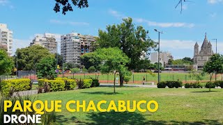 DRONE Volamos en el centrico PARQUE CHACABUCO de la CIUDAD DE BUENOS AIRES
