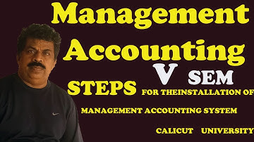 MANAGEMENT ACCOUNTING/ V SEM/B.COM/BBA/CALICUT UNIVERSITY