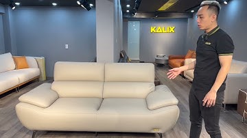 Review Chi Tiết Sofa DORIAN, mẫu Sa Lông Da Phòng Khách Nhỏ Xinh, Bền Đẹp, Chống Ố, Chống Bám Bẩn