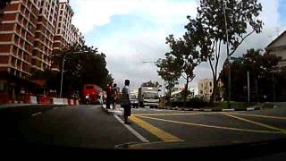 Idiotic jaywalker trying to kill himself