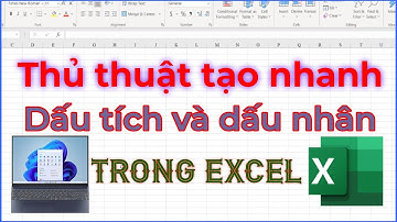 Thủ thuật tạo dấu tích và dấu nhân trong Excel đơn giản và nhanh chóng