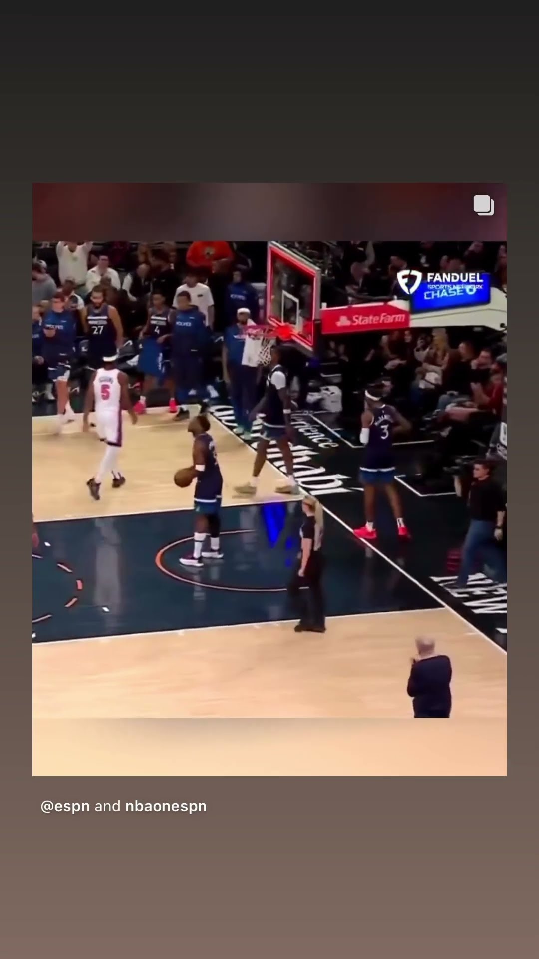 He got a tech for this #hoodnews #NBA #referee #tech #timberwolves #viralvideo #sports #omg #how #us