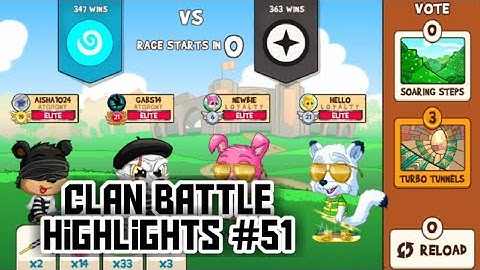 Fun Run 3 | Clan Battle Highlights #51 (New Roulette Version) | 1.14.0