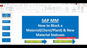 SAP MM- Material status configuration in material master- Explanation for Beginners/Experienced leve