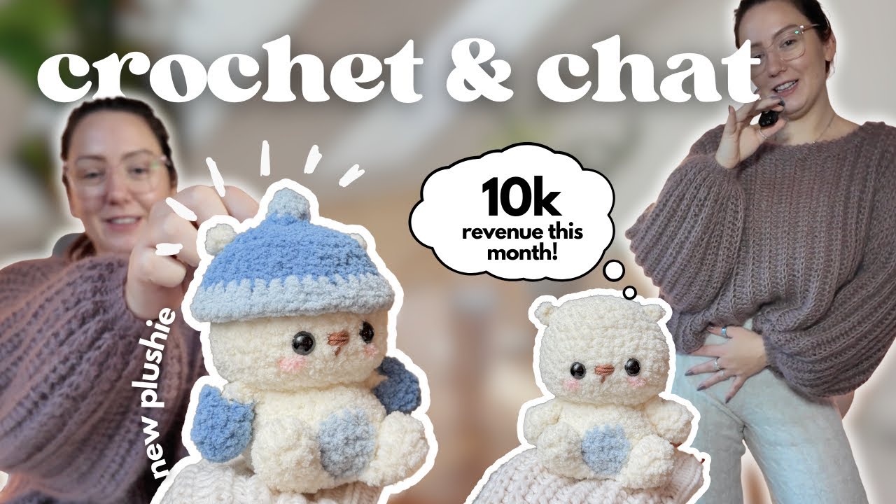 Вяжите вместе со мной ✄ Я заработала 10 тысяч, новая плюшевая игрушка, уютный свитер