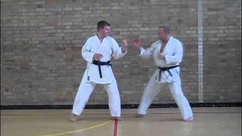 Karate Classes Online Basic Karate Kumite Exercise Working on 3 attacks and 3 different counters