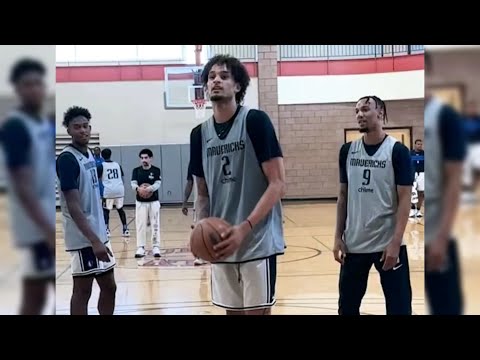 Dereck Lively II, Olivier-Maxance Prosper, & Jaden Hardy in. Luka Doncic without ending
