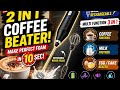 2 in 1 Electric Coffee Beater | USB Rechargeable Milk Frother & Mixer