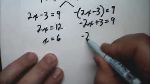 Solve Absolute Value Equation 2 - Tutor Algebra