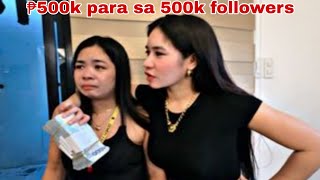 ₱500k dahil 500k followers na si Chaka