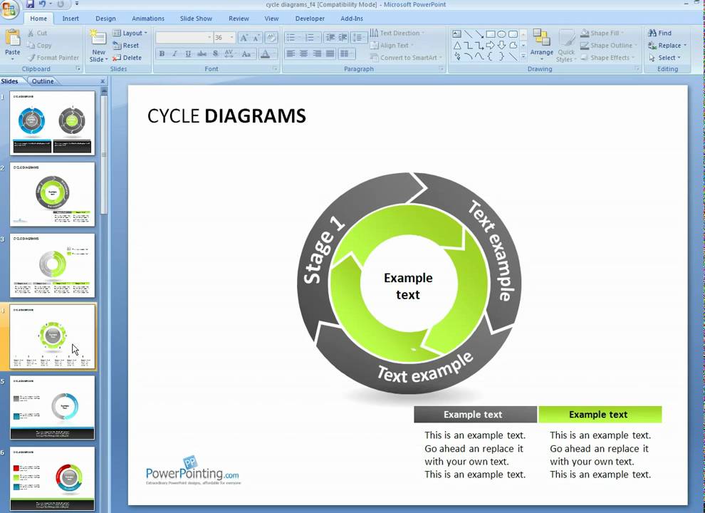 how-to-customize-cycle-diagrams-in-powerpoint-youtube