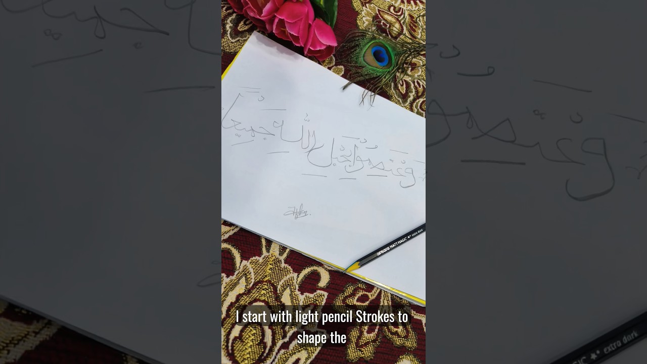 Arabic calligraphy art lettering #calligrphylearning #calligraphy #calligraphy #calligraphylattering