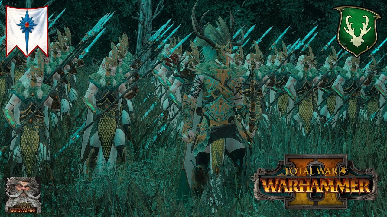 Battle of the Elves! High Elves vs Wood Elves Total War Warhammer 2