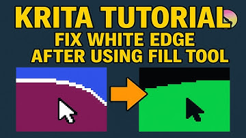 Krita Tutorial (Fix White Edge After Using Fill Tool)