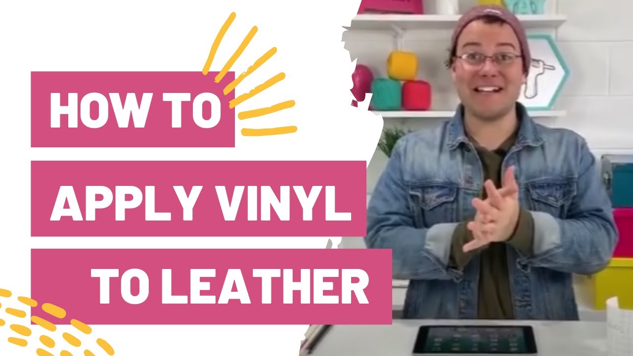 HOW TO APPLY VINYL TO LEATHER! Cricut Craft! 