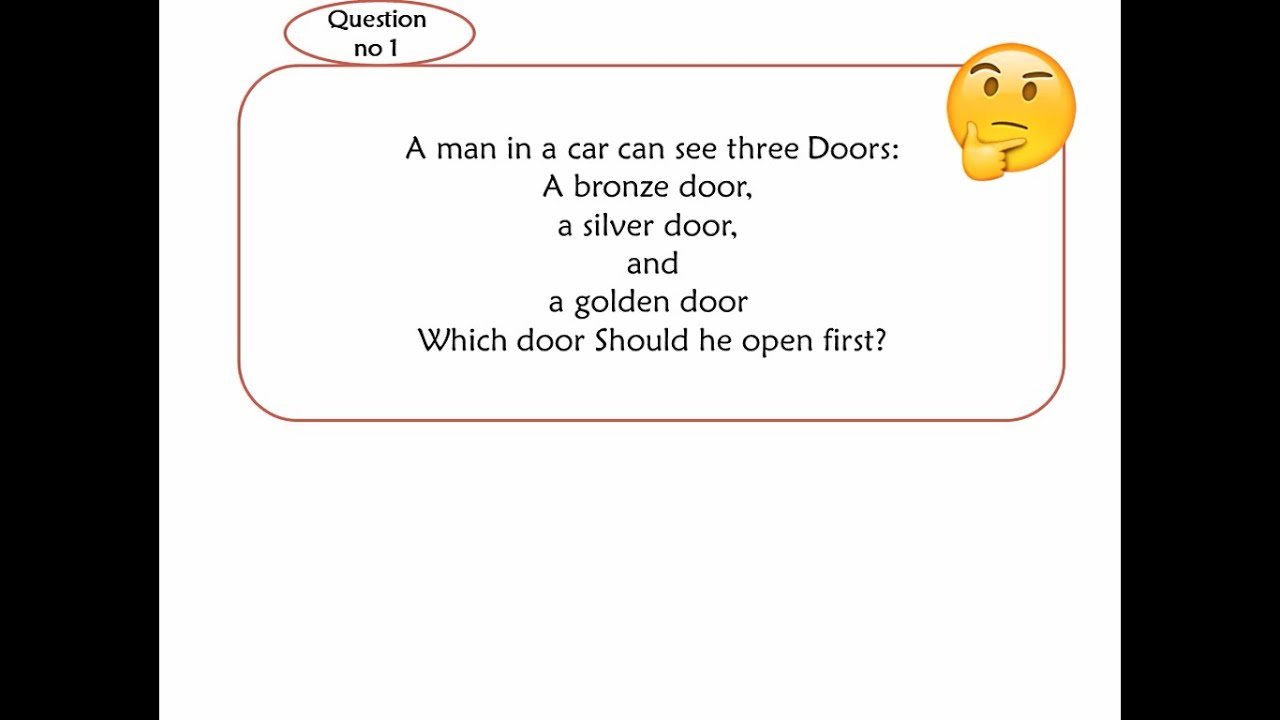 5 Easy Riddles with answer in English YouTube