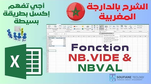 أسهل طريقة لفهم الفرق بين الدالة NB.VIDE و الدالة NBVAL بأسهل الطرق.