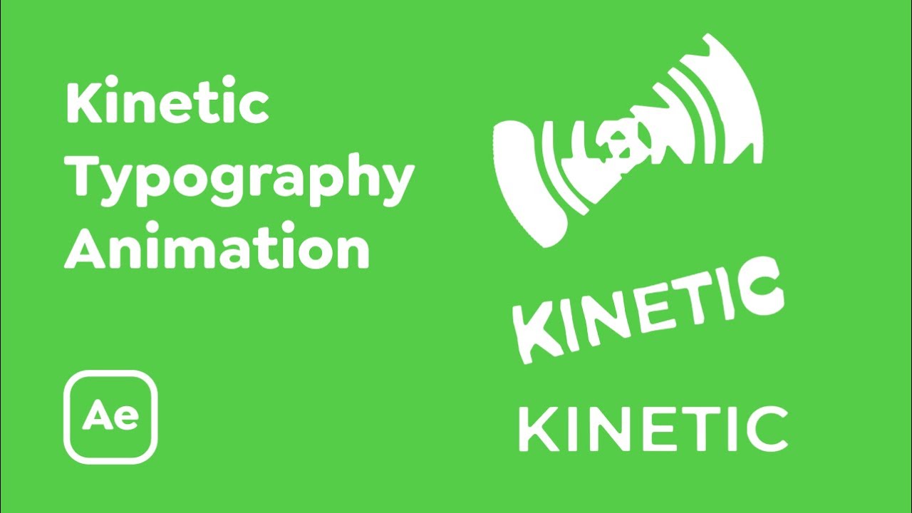 Kinetic Typography Animation [After Effects Tutorial] - YouTube