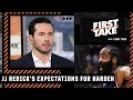 JJ Redick isn't expecting more from James Harden while Joel Embiid is out vs. the Heat | First Take