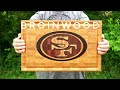 Wood Inlay "SF" cutting board. Cnc inlay. CNC Woodworking 4k video