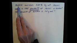 Chapter 13: Solutions - concentration calculations