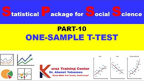 One sample t- test using SPSS  IN AMHARIC-Part 10