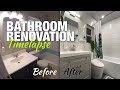 Bathroom Remodel DIY - Timelapse from start to finish