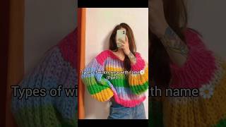 Types Of Winter Wear With Name Part1