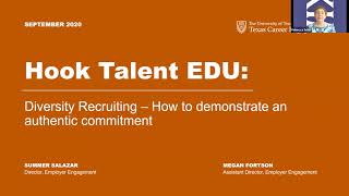Hook Talent EDU: Diversity Recruiting: How to Demonstrate an Authentic Commitment