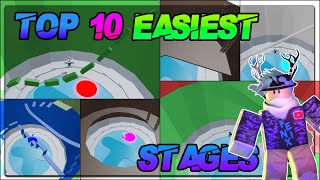 Top 10 EASIEST TOWER OF HELL STAGES! | Roblox - ToH