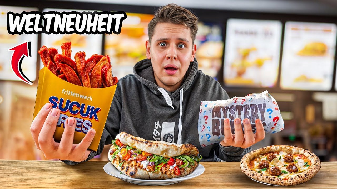 DIE ersten und NEUSTEN FAST FOOD NEUHEITEN TESTEN!🍔(GEHEIM BURGER?)