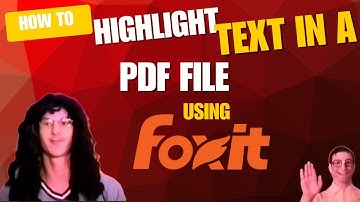 Highlighting Text in a PDF File using Foxit (Free Version) (Circa 2013)